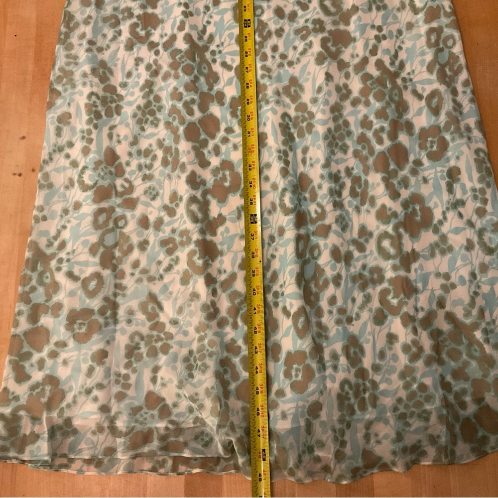 Adrianna Papell Silk Beaded Plus Size Wedding Guest Dress 22W Mint Floral - Picture 15 of 16